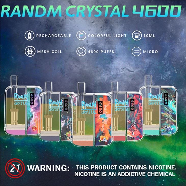 Електронна цигара Randm Crystal 4600 за еднократна употреба