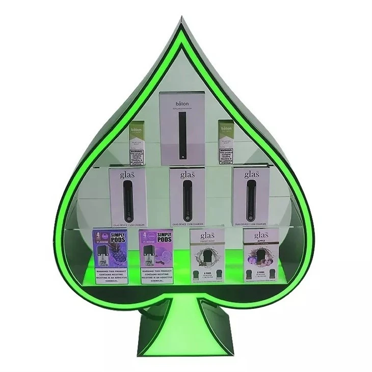 Spade A electronic cigarette display cabinet