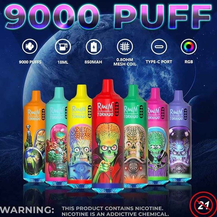 Randm Tornado 9000 Puffs Vape за еднократна употреба